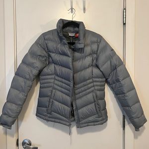 Gray/silver Columbia Puffer Jacket